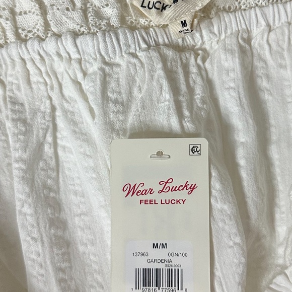Lucky Brand White Lace Detail Chemise - Picture 3 of 3